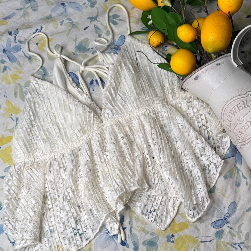 Urban Outfitters White Strappy Top